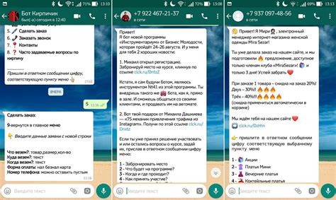 Примеры статусов без рассылки в WhatsApp