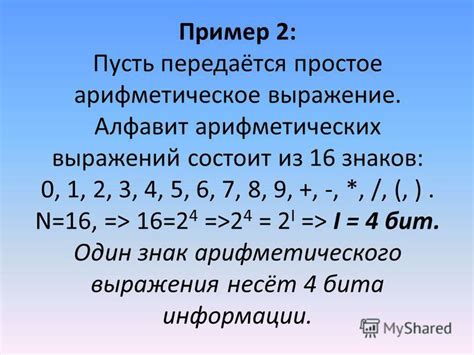 Пример 1: простое арифметическое выражение