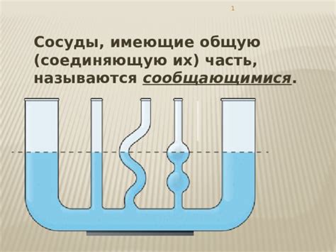 Принципы закона сообщающихся сосудов