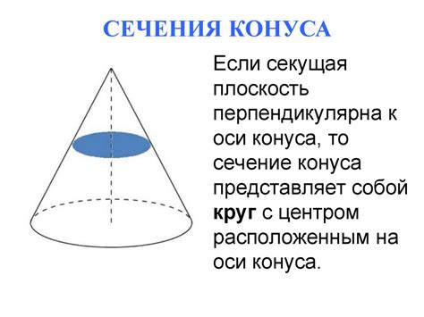 Принцип работы конуса и его главная характеристика