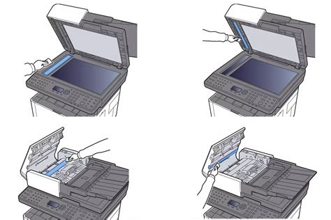 Причины загрязнения щелевого стекла автоподатчика Kyocera 2540