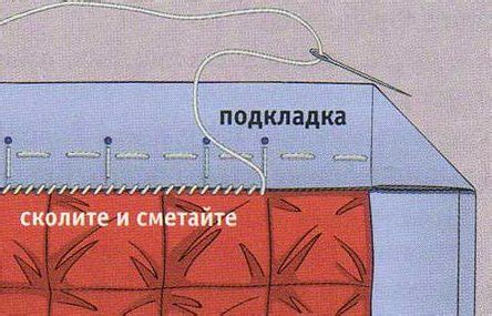 Пришиваем подкладку