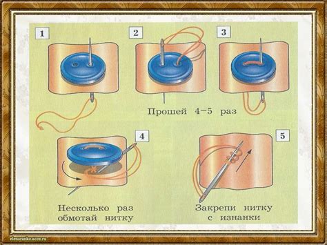 Пришивание пуговиц