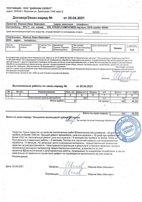 Проведение технического осмотра и страхования