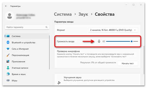 Проведите тестирование микрофона и настройте громкость