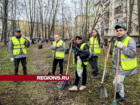 Проведите уборку на улице