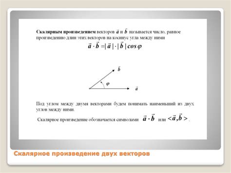 Проверка ортогональности векторов с помощью скалярного произведения