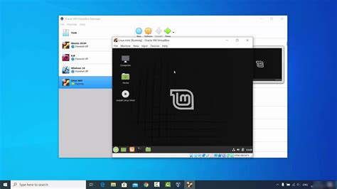 Проверка работоспособности VirtualBox на Linux Mint