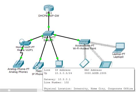 Проверка работы коммутатора в Packet Tracer