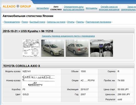 Проверка японского автомобиля по статистике аукциона: лучшие подходы