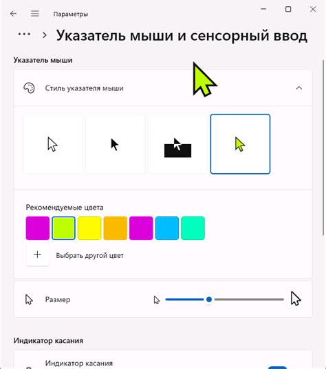 Проверьте настройки курсора