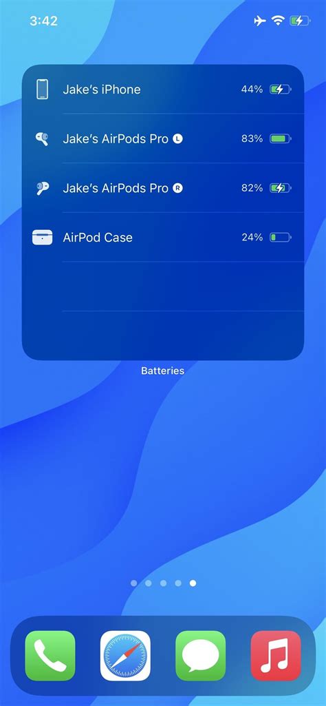 Простой способ узнать заряд AirPods