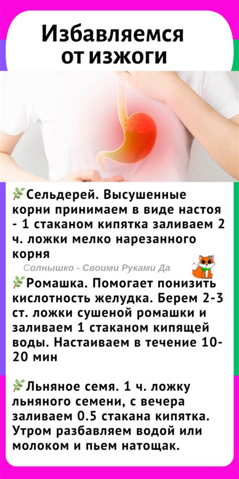 Профилактика изжоги