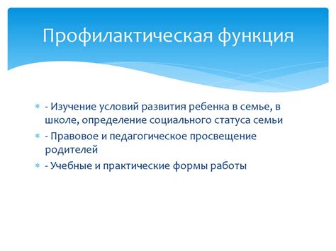 Профилактическая функция УК