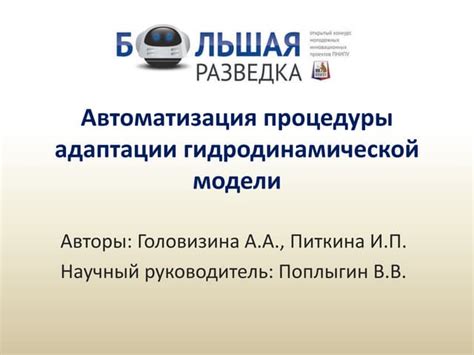 Процедуры адаптации