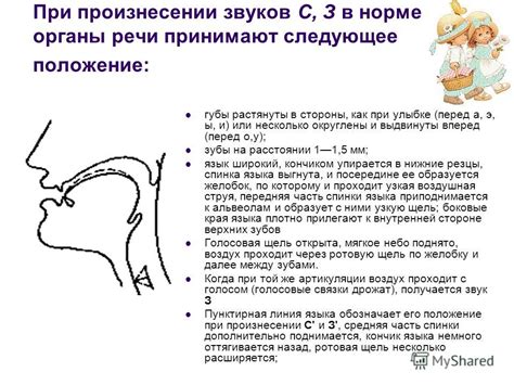 Процесс артикуляции в русском языке