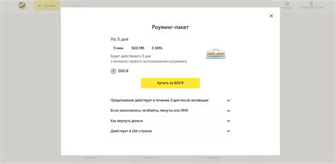 Процесс включения роуминга на МегаФоне в Беларуси