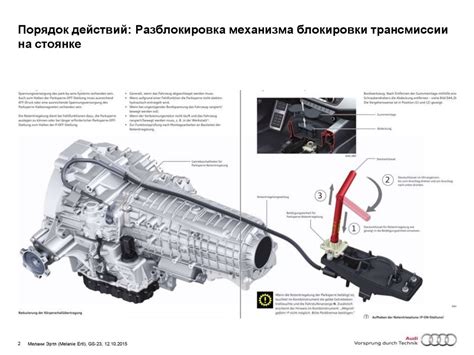 Разблокировка автоматической трансмиссии