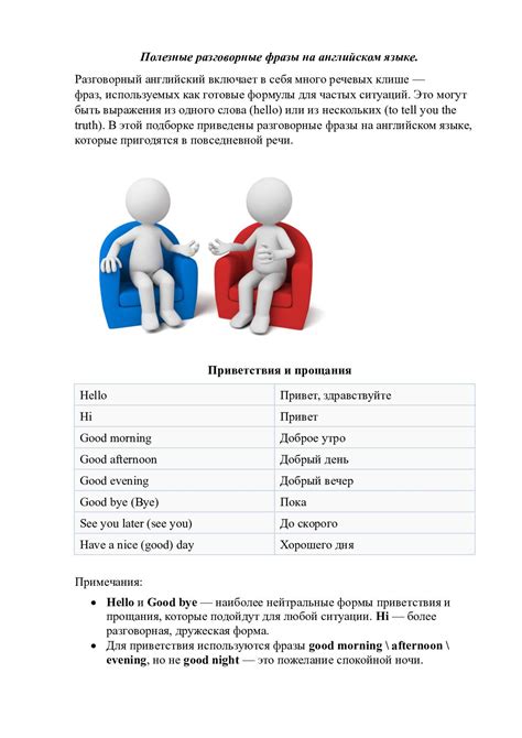 Разговорные выражения в повседневной речи