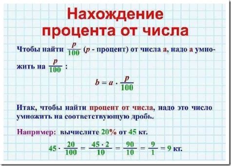 Раздел 1: Понятие процентов и вычисление соотношения