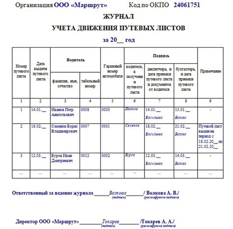 Раздел 1: Преимущества использования путевых листов