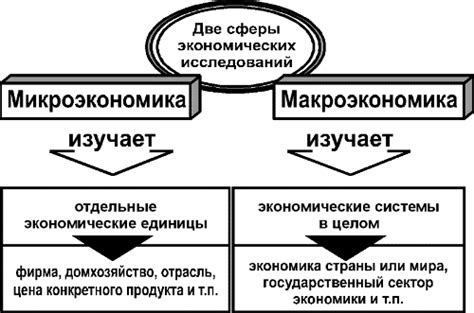 Различие микроэкономики и макроэкономики