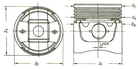 Размеры поршня: длина и диаметр