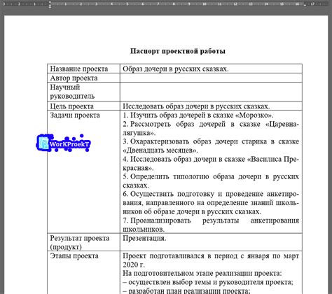 Разработка основной части проекта для защиты