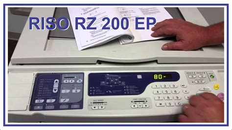 Распечатка тестовой страницы на ризографе Riso RZ 200 EP