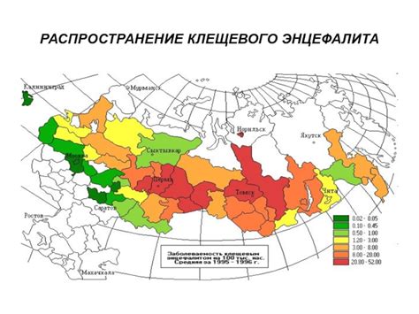 Распространение энцефалита