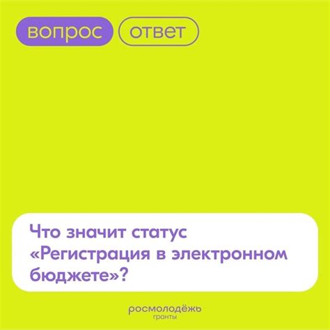 Регистрация в электронном бюджете