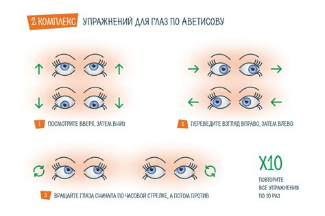 Регулярная гимнастика для глаз для улучшения кровообращения и укрепления мышц