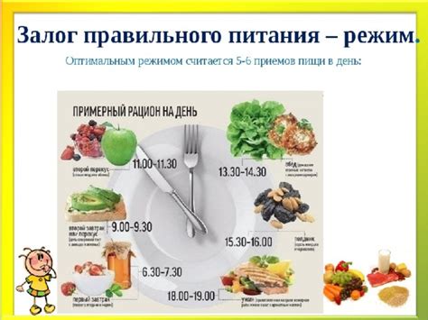 Режим питания и краткосрочные запреты