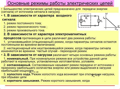 Режим работы электрической сети и его влияние на cos