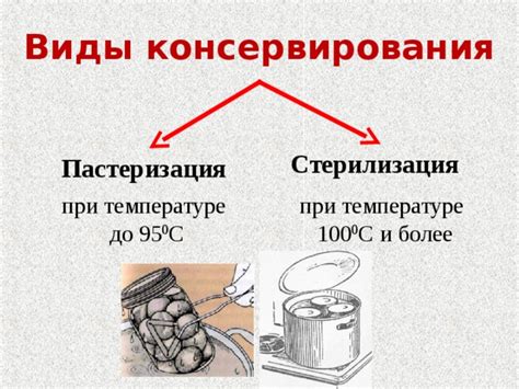 Рекомендации по длительности и температуре процесса консервирования