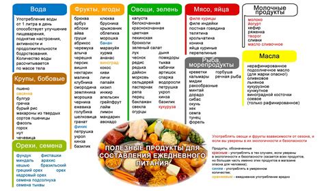 Рекомендации по правильному питанию при диете: список разрешенных продуктов и напитков