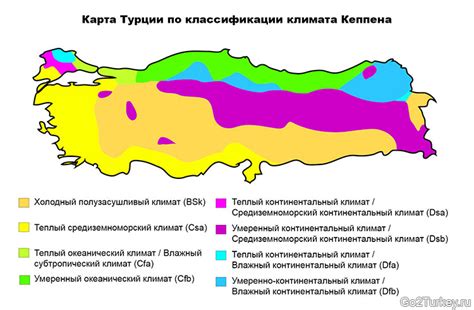 Рельеф и климат Турции