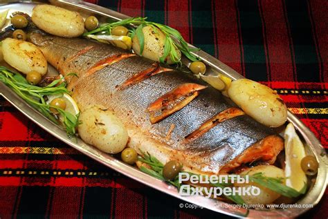 Рецепт горбуши в духовке с грецким орехом и медом