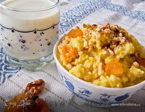 Рецепт гречки на молоке с медом и орехами