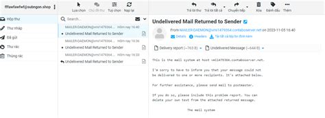 Решение проблемы с "Undelivered mail returned to sender"