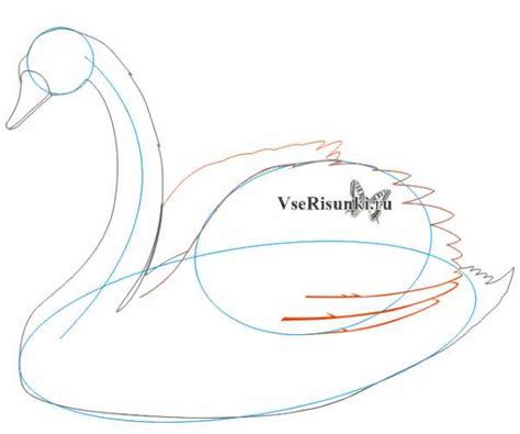 Рисование лебедя поэтапно