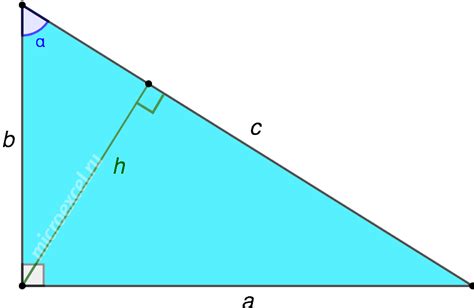 Роль высоты в прямоугольном треугольнике