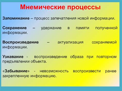 Роль памяти при чтении: сохранение и использование полученной информации