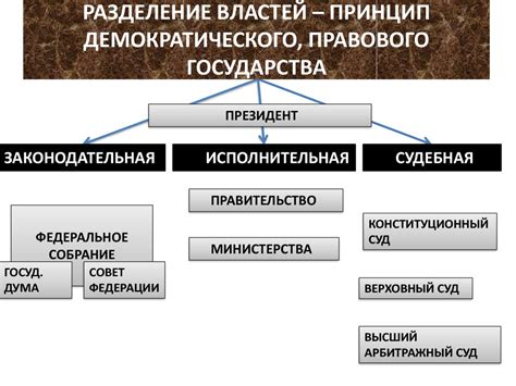 Роль разделения властей в государстве