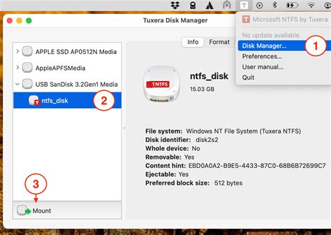 Ручное удаление Tuxera NTFS для Mac