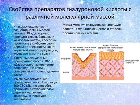 Свойства гидролизованной гиалуроновой кислоты