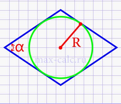Связь окружности и ромба