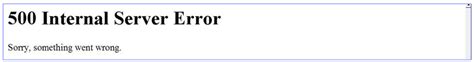 Симптомы и признаки внутренней ошибки сервера 500