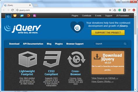 Скачайте библиотеку jQuery