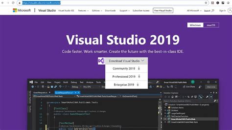 Скачайте Visual Studio с официального сайта